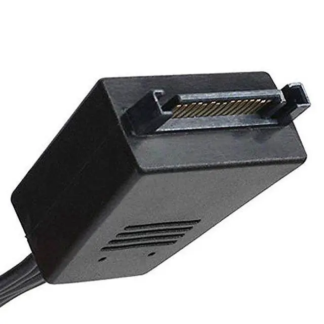 Alt view image 4 of 6 - Silverstone SST-CP06 - One to Four SATA Connectors Adapter Cable, Two 2200µF capacitors