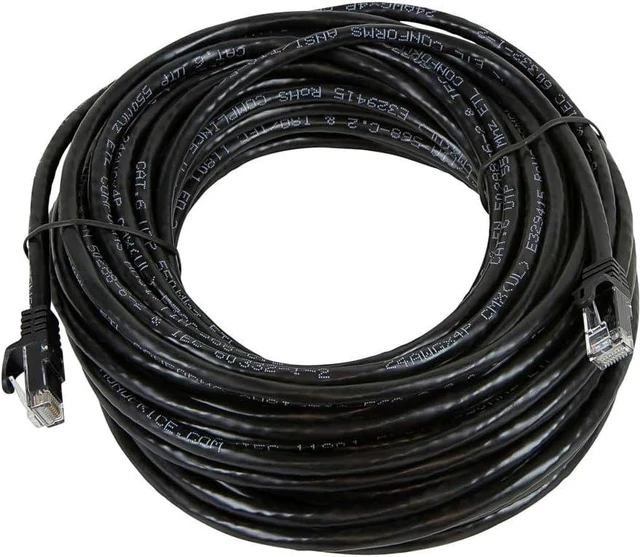 Alt view image 3 of 5 - Monoprice 111340 50' Flexboot Series UTP Ethernet Network Cable and #44, Black