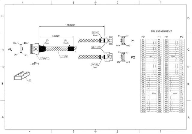 Alt view image 3 of 3 - SlimSAS 8i to 2 X MCIO x4 38P Cable - 1 Meter High-Speed Data Transfer Cable for SlimSAS 8i to Dual MCIO x4 38P Connections | Reliable Connectivity for Server, Storage Systems, and Data Centers