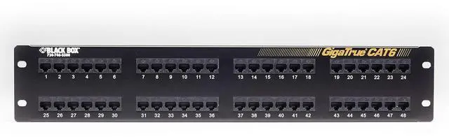 Alt view image 3 of 4 - TRUE CAT6 PATCH PANEL 48 PORT JPM612A-R8 - Title