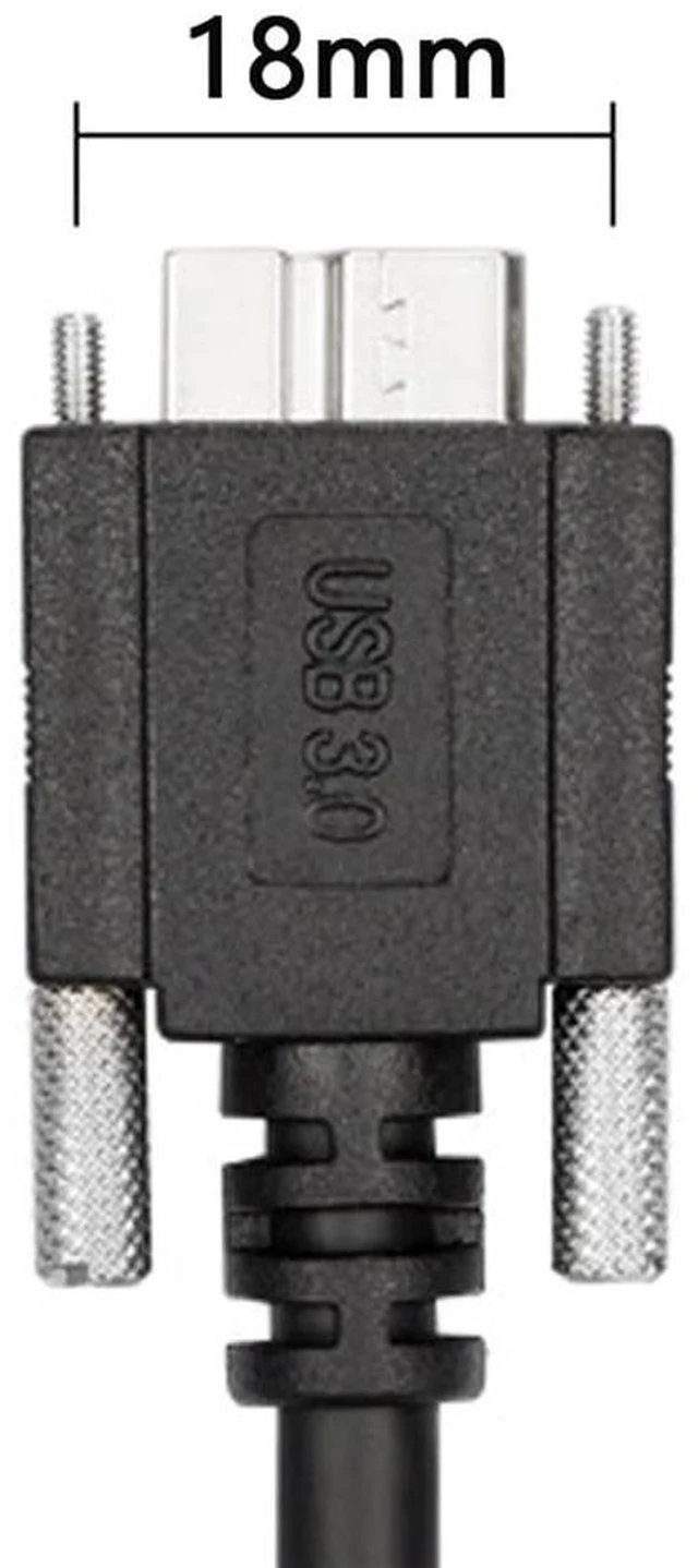 Alt view image 2 of 7 - Xiwai 8m USB 3.0 A Type Repeater Cable Male to Micro USB 3.0 B Male with Mount Panel Screws for Camera