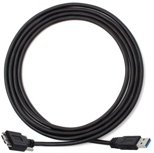 Alt view image 7 of 7 - Xiwai 8m USB 3.0 A Type Repeater Cable Male to Micro USB 3.0 B Male with Mount Panel Screws for Camera