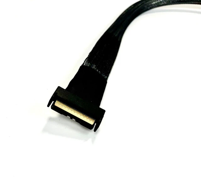Alt view image 4 of 4 - Micro SATA Cables|MCIO 74 P to 2 X SFF-8639 U.2 Cable - 50CM