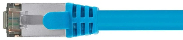 Alt view image 3 of 4 - Monoprice Cat8 26AWG S/FTP Ethernet Network Cable - 7 Feet - Blue, 2GHz, 40Gbps, 3dB Headroom, Pure Bare Copper, PVC - Entegrade Series