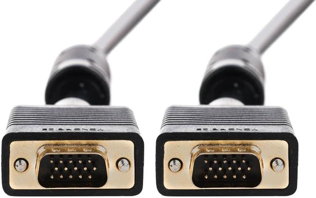Alt view image 3 of 5 - Monoprice 6ft SVGA Super VGA M/M Monitor Cable with Ferrites (Gold Plated)