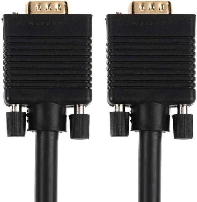 Alt view image 2 of 5 - Monoprice 6ft SVGA Super VGA M/M Monitor Cable with Ferrites (Gold Plated)