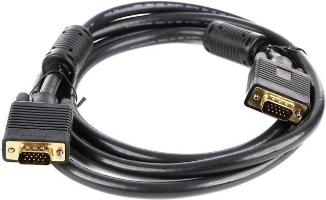 Alt view image 4 of 5 - Monoprice 6ft SVGA Super VGA M/M Monitor Cable with Ferrites (Gold Plated)