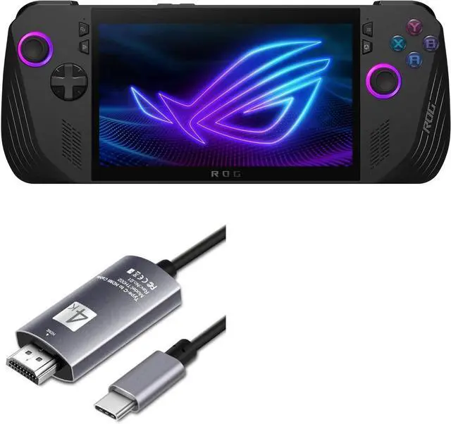 Main image of BoxWave Cable Compatible with ASUS ROG Ally X - SmartDisplay Cable - USB Type-C to HDMI (6 ft), USB C/HDMI Cable - Jet Black