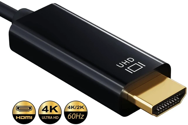 Alt view image 2 of 7 - Cable Leader USB 3.1 Type C Male to HDMI (4K @ 60Hz) Male Cable, Black 6 Foot (1 Pack)