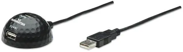 Alt view image 3 of 6 - Manhattan 6 ft. Hi-Speed USB 2.0 Dock Extension Cable, Dual Ports 1 Power Port and 1 Data Port