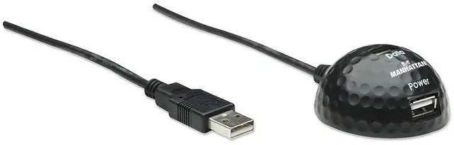 Alt view image 4 of 6 - Manhattan 6 ft. Hi-Speed USB 2.0 Dock Extension Cable, Dual Ports 1 Power Port and 1 Data Port