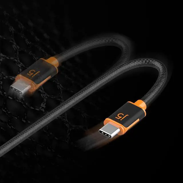 Alt view image 6 of 7 - j5create USB-C to USB-C Sync & Charge Cable with a Braided Polyester Cover for High Durability