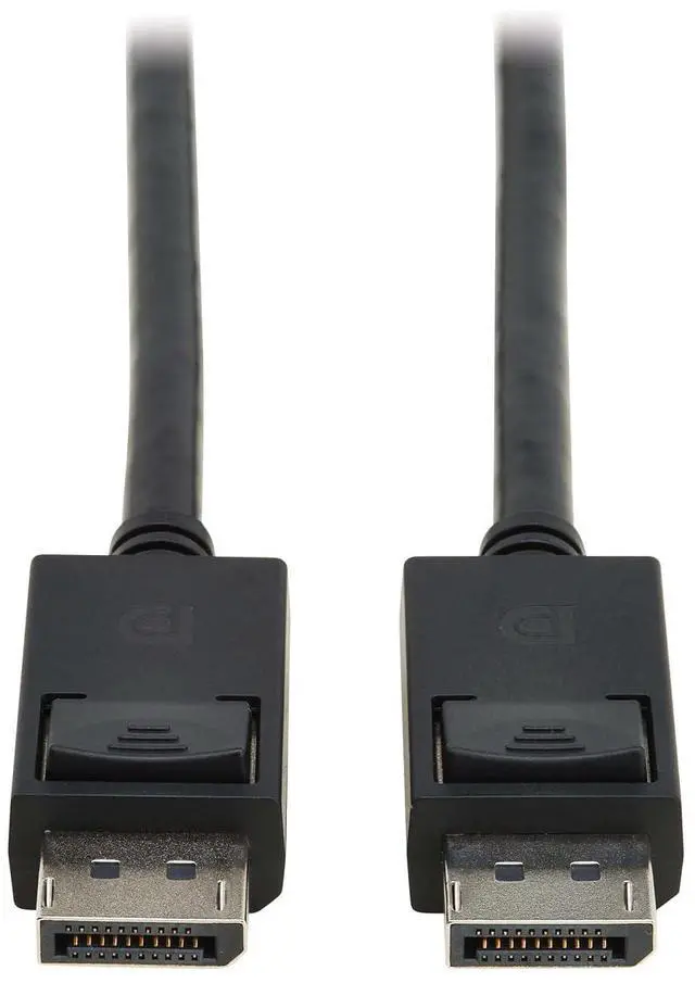 Main image of Tripp Lite 8K @ 60Hz DisplayPort 2.1 Cable with Latching Connectors (M/M), 6 Feet / 1.8 Meters, 40 Gbps, HDR, HBR3, MST, 4:4:4, HDCP 2.2, Black, Lifetime Manufacturer's Warranty (P580-006-8K6-2)