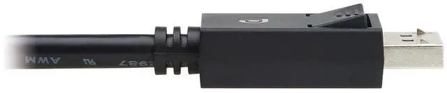 Alt view image 4 of 7 - Tripp Lite 8K @ 60Hz DisplayPort 2.1 Cable with Latching Connectors (M/M), 6 Feet / 1.8 Meters, 40 Gbps, HDR, HBR3, MST, 4:4:4, HDCP 2.2, Black, Lifetime Manufacturer's Warranty (P580-006-8K6-2)