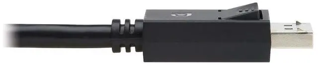 Alt view image 6 of 7 - Tripp Lite 8K @ 60Hz DisplayPort 2.1 Cable with Latching Connectors (M/M), 6 Feet / 1.8 Meters, 40 Gbps, HDR, HBR3, MST, 4:4:4, HDCP 2.2, Black, Lifetime Manufacturer's Warranty (P580-006-8K6-2)