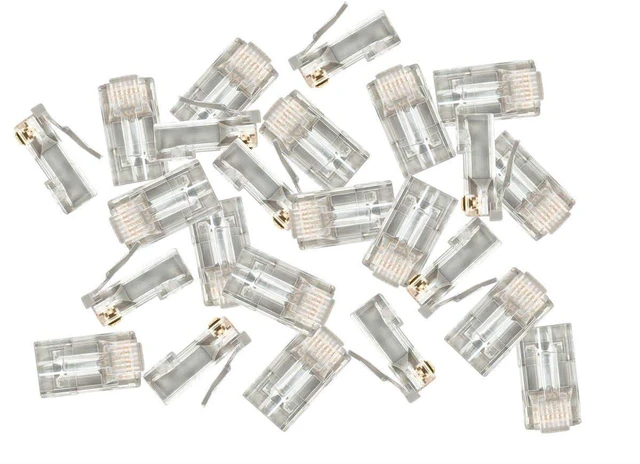 Alt view image 3 of 3 - Monoprice 8P8C RJ45 Plug with EZ Passthrough for Cat6 Ethernet Cable 100pcs/pack8P8C RJ45 Plug with EZ Passthrough for Cat6 Ethernet Cable 100pcs/pack