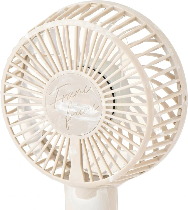 Alt view image 5 of 7 - Francfranc Franfranc Handy Fan Marble Beige Fan, Portable, Handheld, Desktop Gift, Present