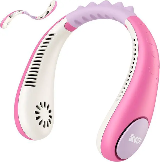 Main image of Kids Neck Fan, Portable Bladeless Neck Fan for Kids 4-14Y, 2600mAh Rechargeable Wearable Fan for Girls Boys, 4 Speeds Lightweight Quiet Cooling Fan for Study, Camping, Travel, Summer Essential