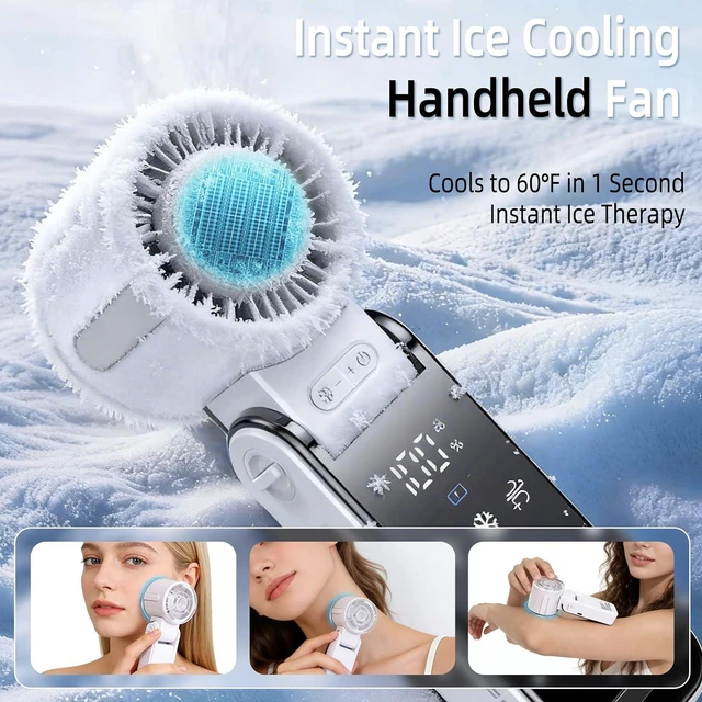 Alt view image 2 of 7 - Handheld Fan (White)