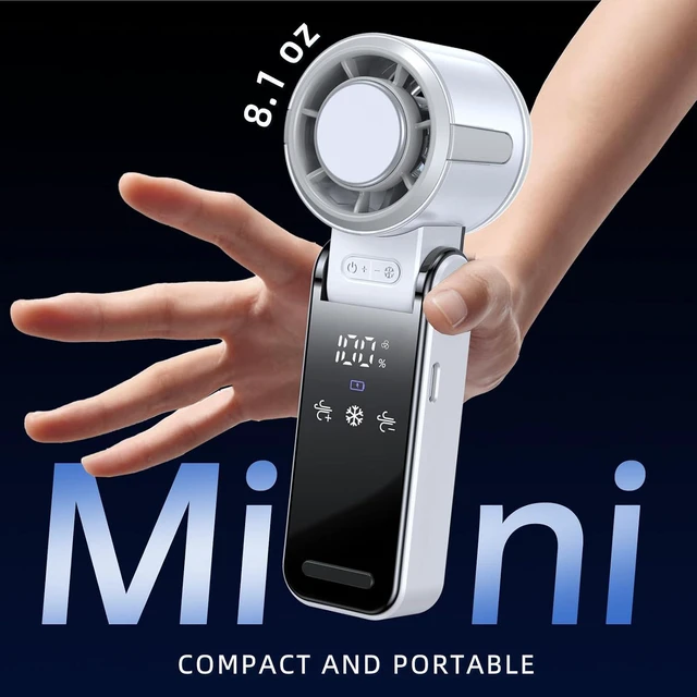 Alt view image 4 of 7 - Handheld Fan (White)