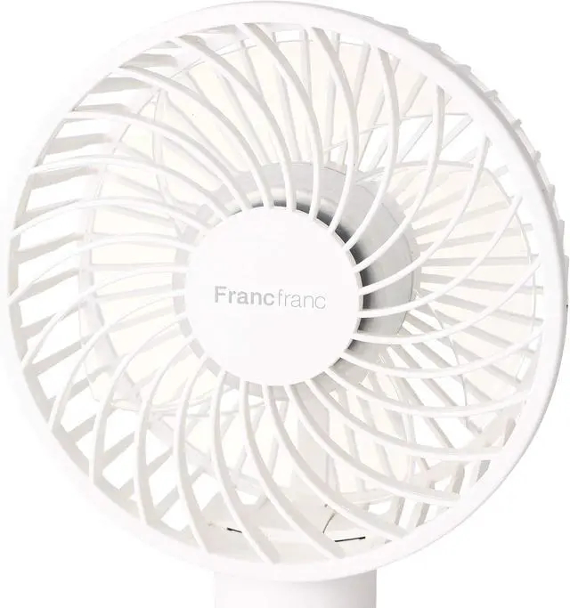 Alt view image 5 of 7 - Fujimoto Dengyo 2020 New Model Francfranc Official Fan, Portable Fan, Handheld Fan, Desktop Fan, USB Rechargeable, 5 Levels of Air Flow Adjustment