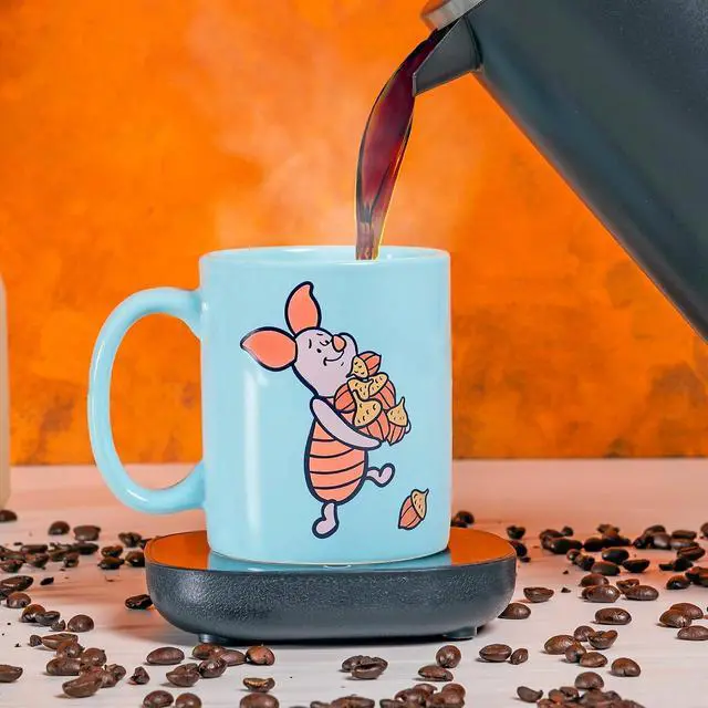 Alt view image 2 of 7 - Uncanny Brands Disney Piglet 12oz Mug Warmer Set Keeps Your Favorite Beverage Warm - Auto Shut On/Off