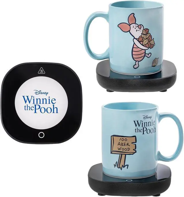 Alt view image 3 of 7 - Uncanny Brands Disney Piglet 12oz Mug Warmer Set Keeps Your Favorite Beverage Warm - Auto Shut On/Off