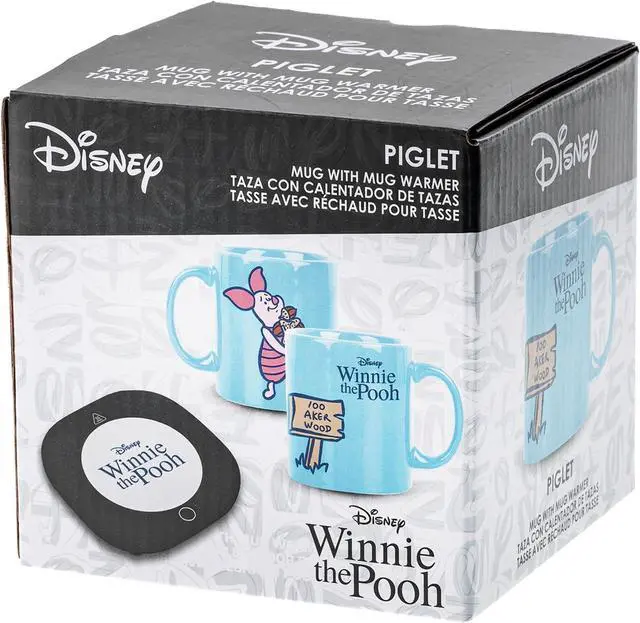 Alt view image 6 of 7 - Uncanny Brands Disney Piglet 12oz Mug Warmer Set Keeps Your Favorite Beverage Warm - Auto Shut On/Off