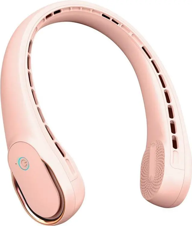 Main image of FrSara Neck Fan, Portable Personal Fan Strong Wind, 5200mAh, Air Volume,360° Cooling, No Hair Twisting, Air Volume On 2 Sides, Non-Slip, Quick Charge, Long Use Time, Gift for Women, Men, Birthday