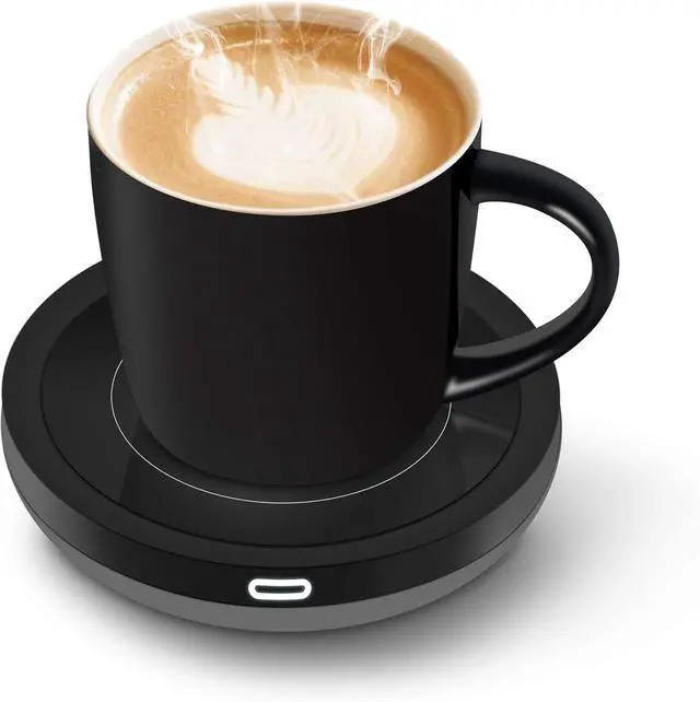Main image of BESTINNKITS Smart Coffee Cup Warmer Set, Auto On/Off Gravity-Induction Mug Office Desk Use, Candle Wax Cup Warmer Heating Plate (Up to 131F/55C), 14oz