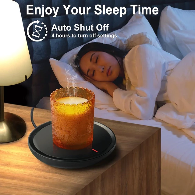 Alt view image 3 of 7 - Candle & Coffee Warmer for Desk - Auto Shut Off