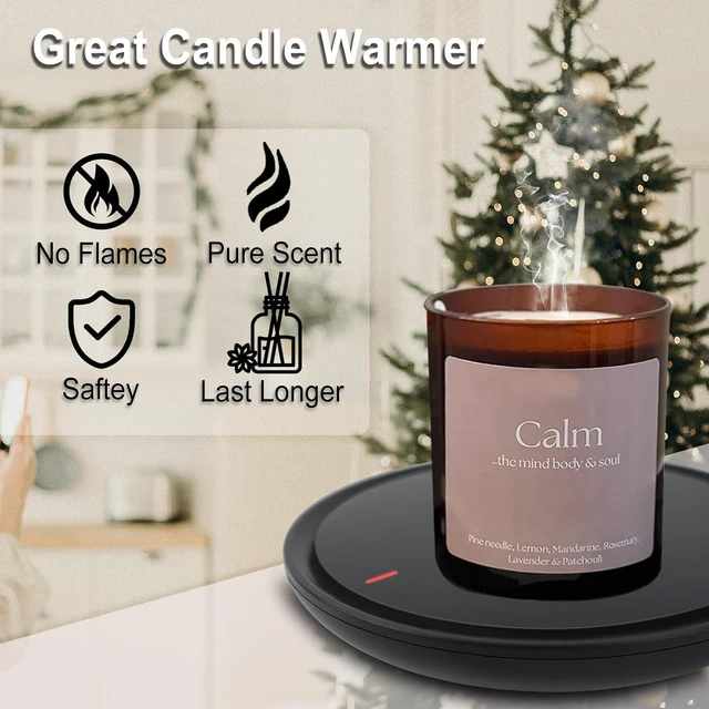 Alt view image 2 of 7 - Candle & Coffee Warmer for Desk - Auto Shut Off