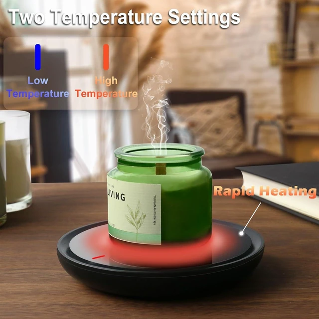 Alt view image 4 of 7 - Candle & Coffee Warmer for Desk - Auto Shut Off