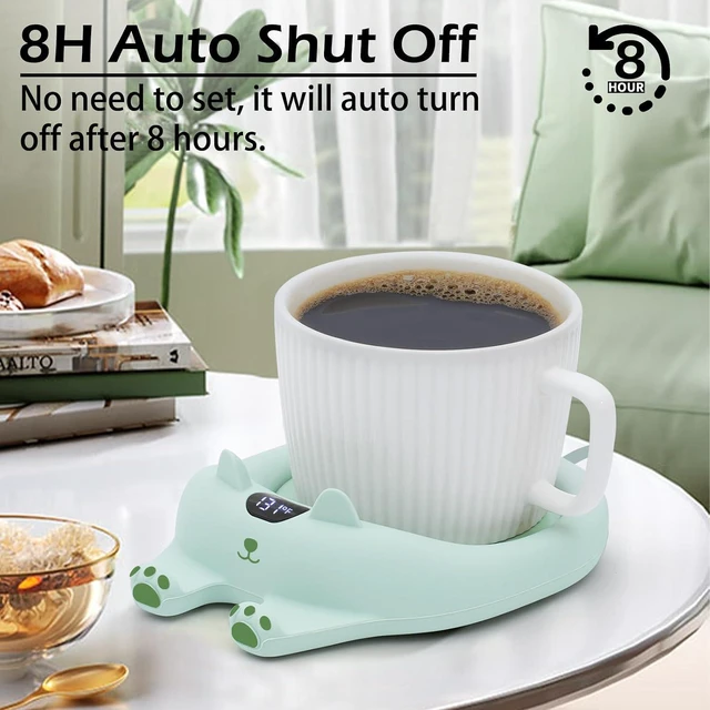 Alt view image 5 of 6 - PUSEE Mug Warmer,Coffee Warmer for Desk Candle Warmer Auto Shut Off,Coffee Cup Warmer with 3 Temp Settings,Electric Beverage Warmer Plate for Coffee,Tea,Water Milk and Cocoa(Not Include Cup)