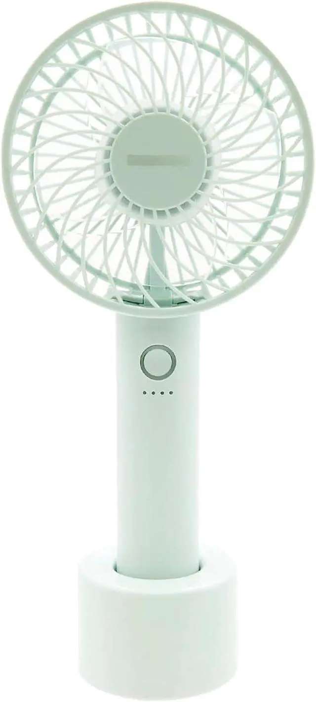 Alt view image 3 of 3 - Franfranc FRAIS Handy Fan Handheld Fan, USB Charging Stand, Lightweight, Rechargeable, Portable Fan 2023 (Mint)