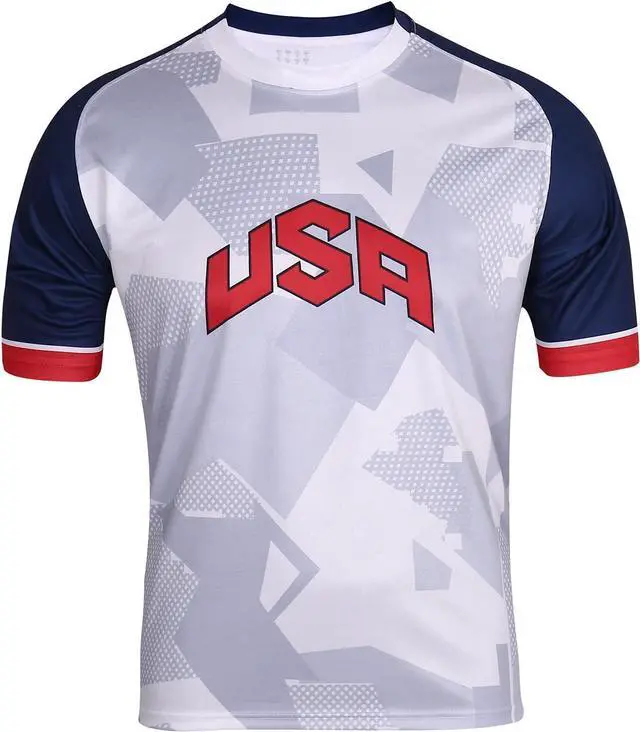 Main image of Fan Jerseys Countries Official 2022 World Cup Fan Jerseys Countries/Styles Argentina, Brazil, Mexico & Compatible with USA, A, Small
