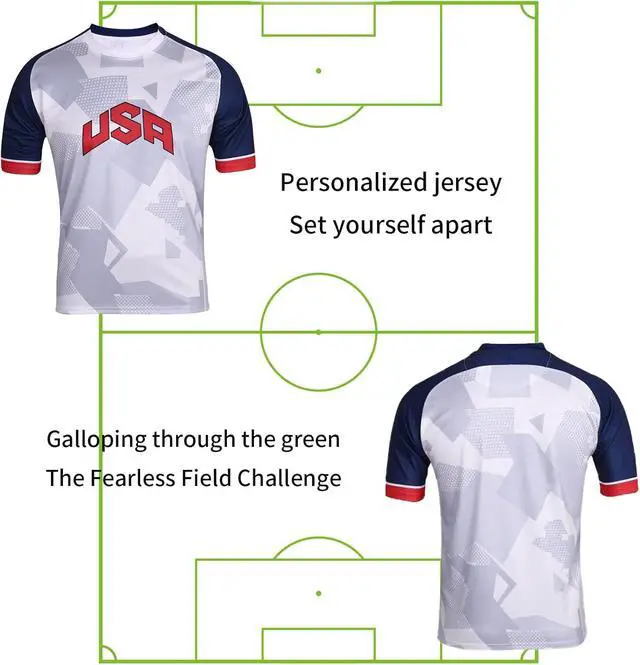 Alt view image 4 of 6 - Fan Jerseys Countries Official 2022 World Cup Fan Jerseys Countries/Styles Argentina, Brazil, Mexico & Compatible with USA, A, Small