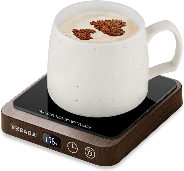 Main image of VOBAGA Coffee Mug Warmer & Coffee Warmer for Desk with 5 Temp Settings Display, Mug Warmer with 2-12H Auto Shut Off, Beverage Warmer for Milk, Tea, Candle, Ideal Coffee Gifts for Women Men(No Cup)