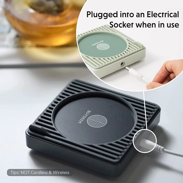 Alt view image 4 of 7 - BUYDEEM OA20013 Extra Wide Mug Warmer, One-Touch Beverage Cup Warmer with 2 Temperature Settings and Auto Shut-Off for Office Desk Use