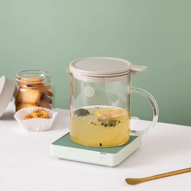 Alt view image 6 of 7 - BUYDEEM OA20013 Extra Wide Mug Warmer, One-Touch Beverage Cup Warmer with 2 Temperature Settings and Auto Shut-Off for Office Desk Use