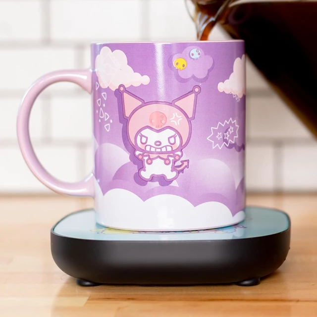 Alt view image 2 of 3 - Uncanny Brands Kuromi Coffee Mug with Electric Mug Warmer Keeps Your Favorite Beverage Warm - Auto Shut On/Off