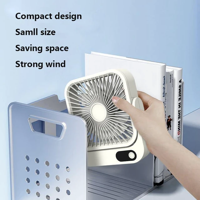 Alt view image 2 of 7 - Portable Fan with Magnetic Base USB Rechargeable Fan USB Desk Fan Portable Travel Fan for outdoor,indoor,home,dormitory,camping,2000mAh Long Lasting Battery Cruise Fan