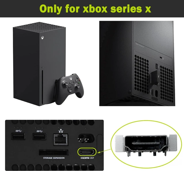 Alt view image 2 of 5 - 4 Pack HDMI Port Replacement for Xbox Series X Console, Display Socket Jack Connector Repair for XSX Console, M1087810-Original OEM Quality