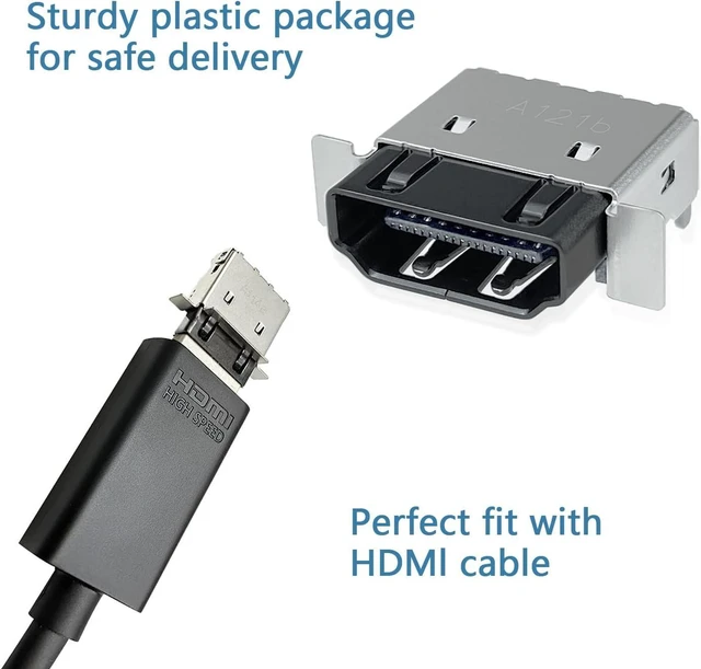 Alt view image 3 of 5 - 4 Pack HDMI Port Replacement for Xbox Series X Console, Display Socket Jack Connector Repair for XSX Console, M1087810-Original OEM Quality