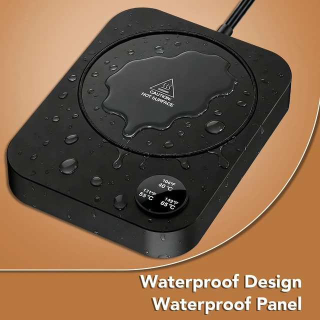 Alt view image 5 of 7 - Coffee Mug Warmer for Desk - Electric Mug Warmer with 3 Temp Settings & 4H Auto Shut Off, Smart Coffee Cup Warmer for Office Home, Compatible as Electric Candle Warmer