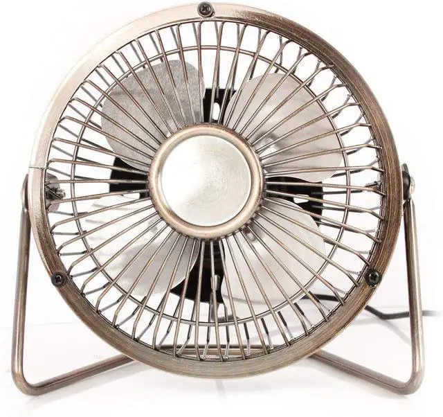 Alt view image 4 of 6 - USB Small Fan Mini Silent Cooling Fan for Laptop PC Plug and Play Edition with 360 Rotation - Aluminum 4 inch