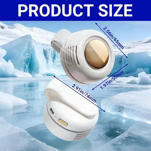 Alt view image 7 of 7 - jintion Handheld Fan Portable Neck Waist Personal Mini Clip on Hand Fans Rechargeable Wearable for Shirt Belt That Deliver Refreshing Cool Breeze Under Held Cooling Wind Small 360° Rotatable