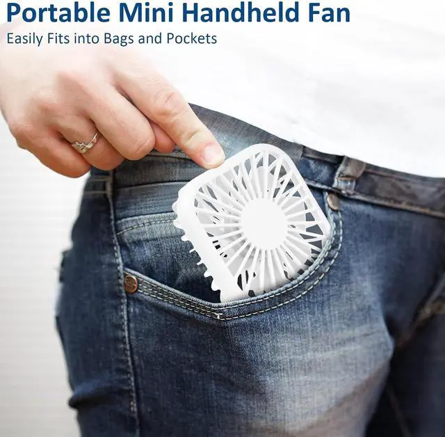 Alt view image 6 of 7 - Leinuosen 12 Set Church Gifts Bulk Religious Mini Powerful Handheld Fan Father's Day Gifts Christian Bible 3 Speed USB Portable Rechargeable Pocket Travel Inspiring Verse Fan Women Men Summer Office