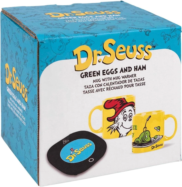 Alt view image 6 of 7 - Uncanny Brands Dr. Seuss Green Eggs and Ham Mug with Warmer Keeps Your Favorite Beverage Warm - Auto Shut On/Off