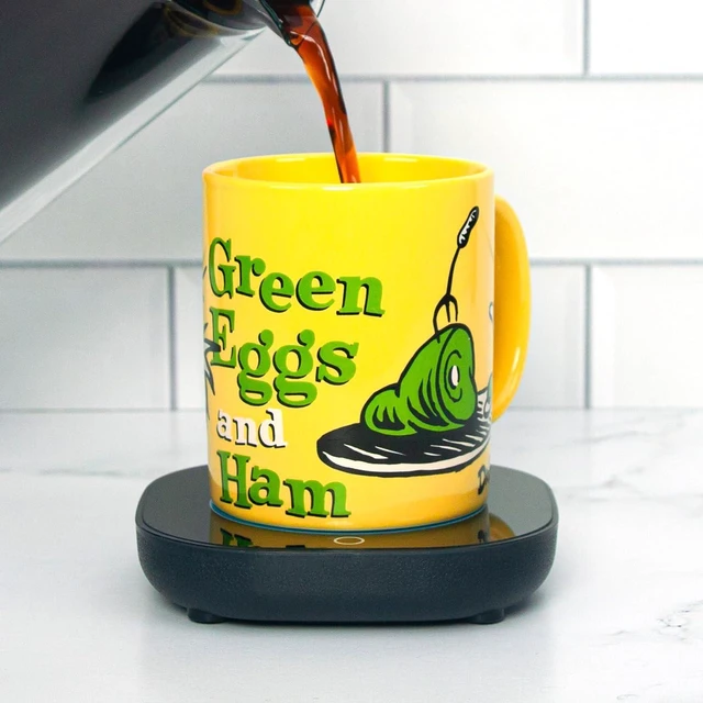 Alt view image 2 of 7 - Uncanny Brands Dr. Seuss Green Eggs and Ham Mug with Warmer Keeps Your Favorite Beverage Warm - Auto Shut On/Off